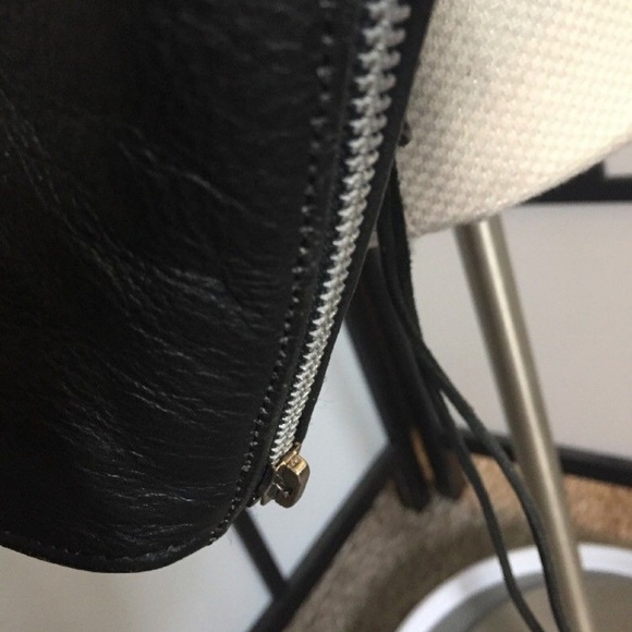 SOLD Jamin black leather fringe Motorcycle jacket - Picture 5 of 8